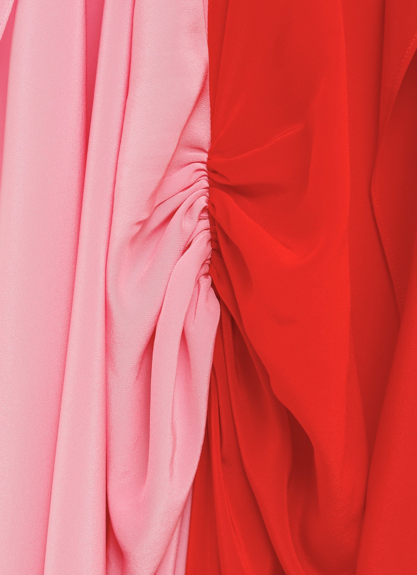 Vestido midi bicolor