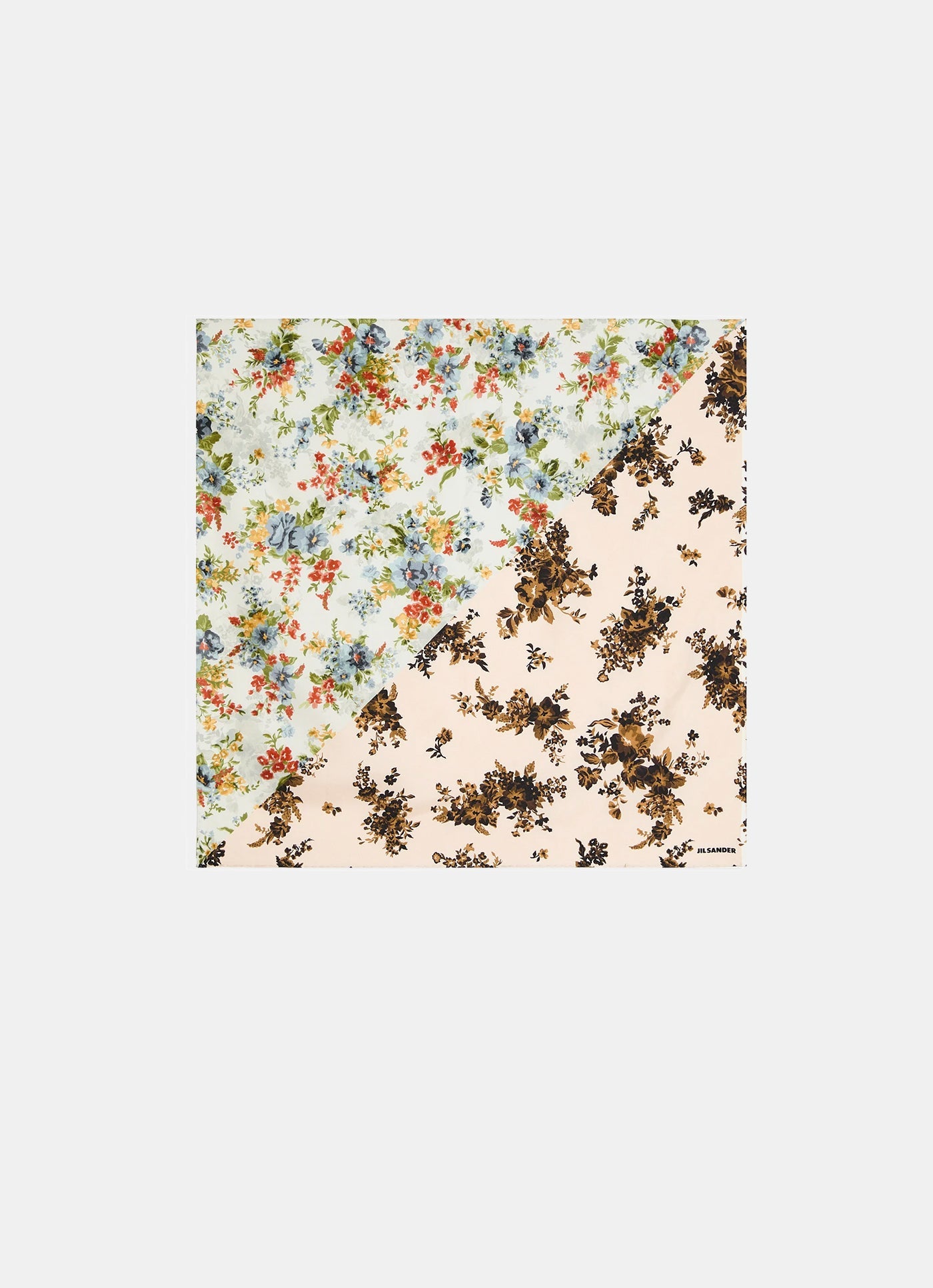 Foulard estampado de seda