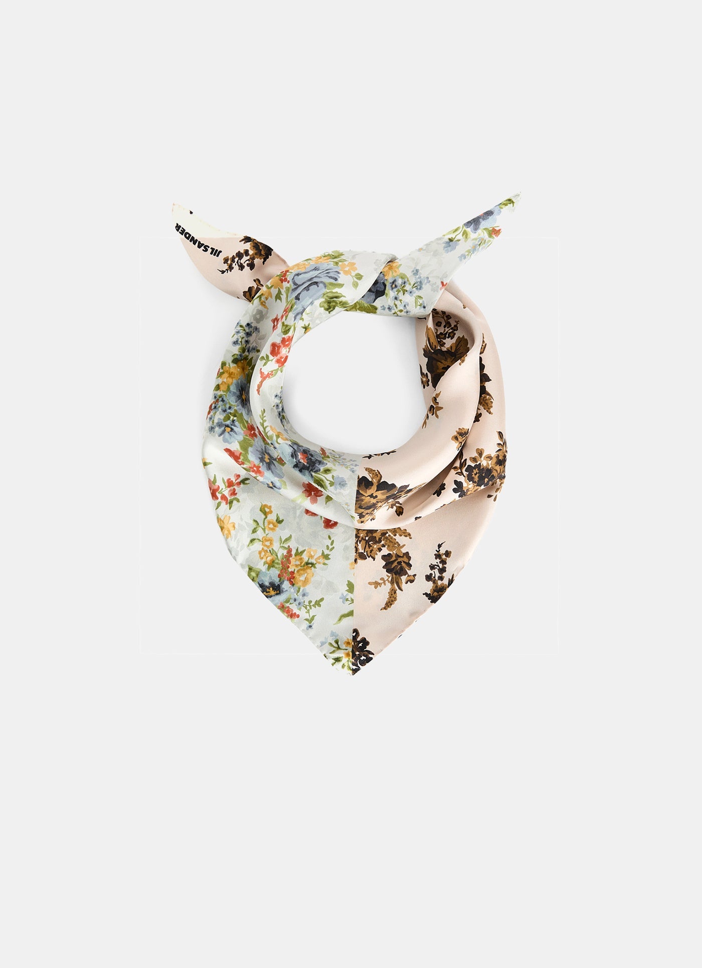 Foulard estampado de seda