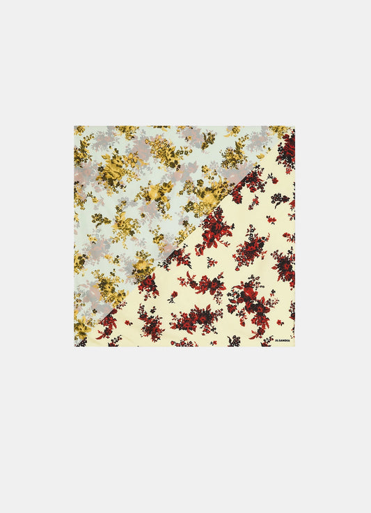Foulard estampado de seda