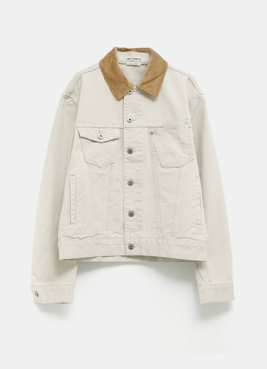 Chaqueta con cuello de pana para mujer
