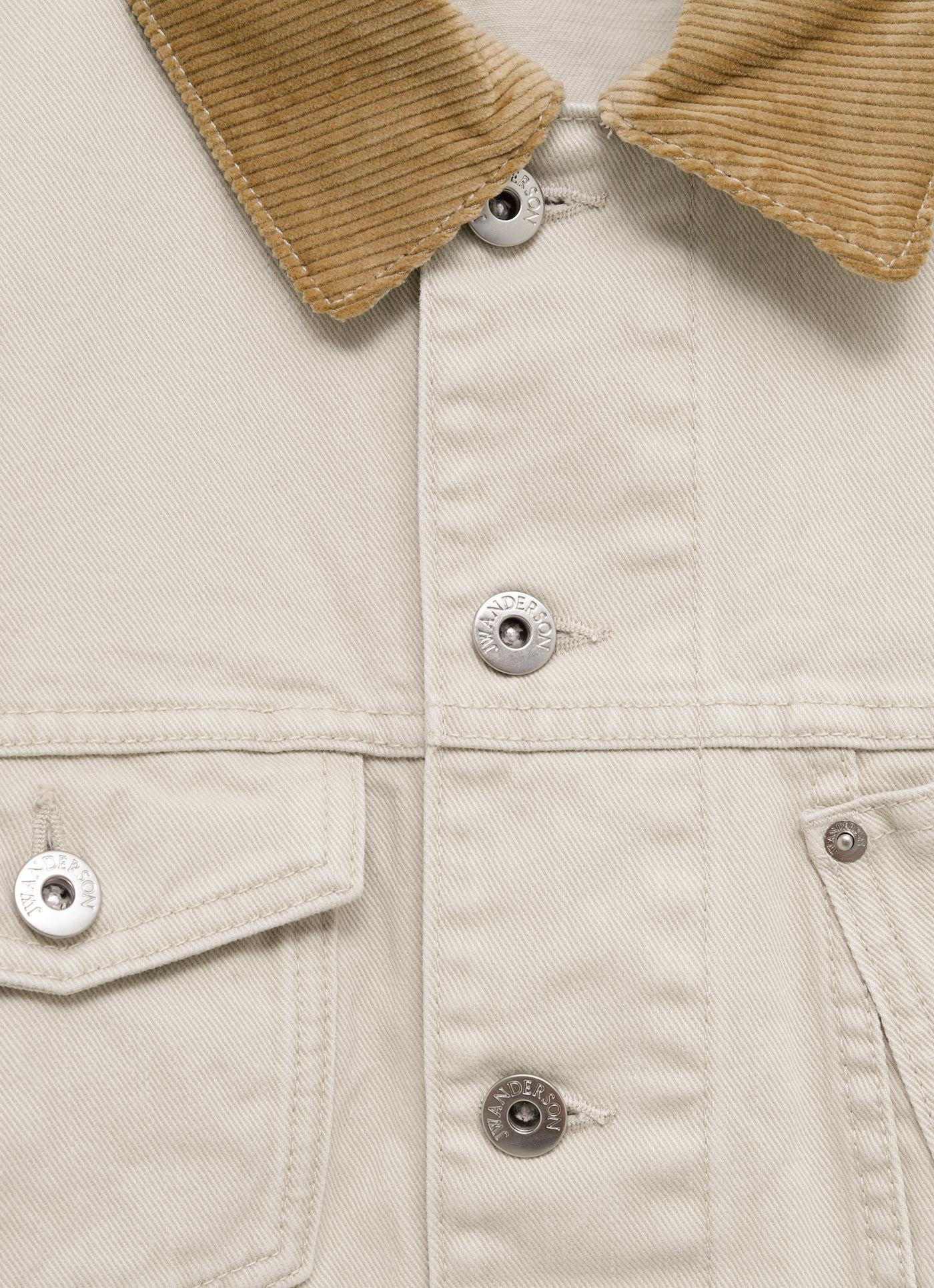 Chaqueta con cuello de pana para mujer