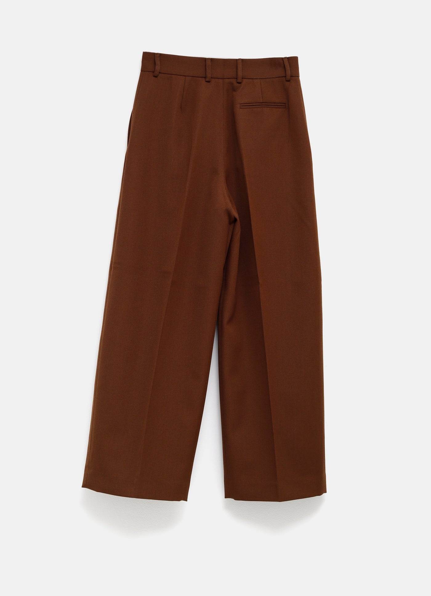 Pantalón cropped con pliegues dobles
