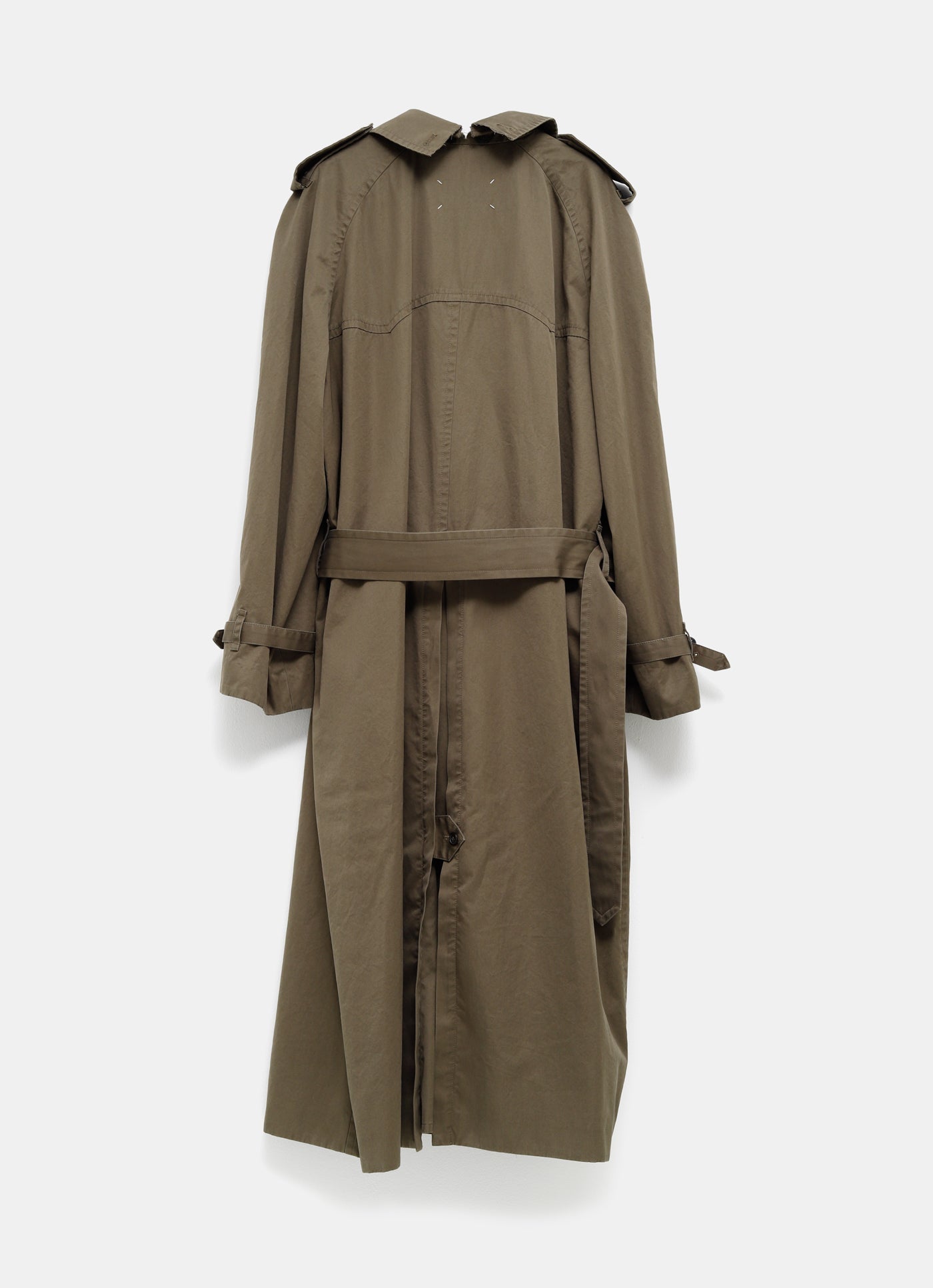 Gabardina con solapa transformable para mujer