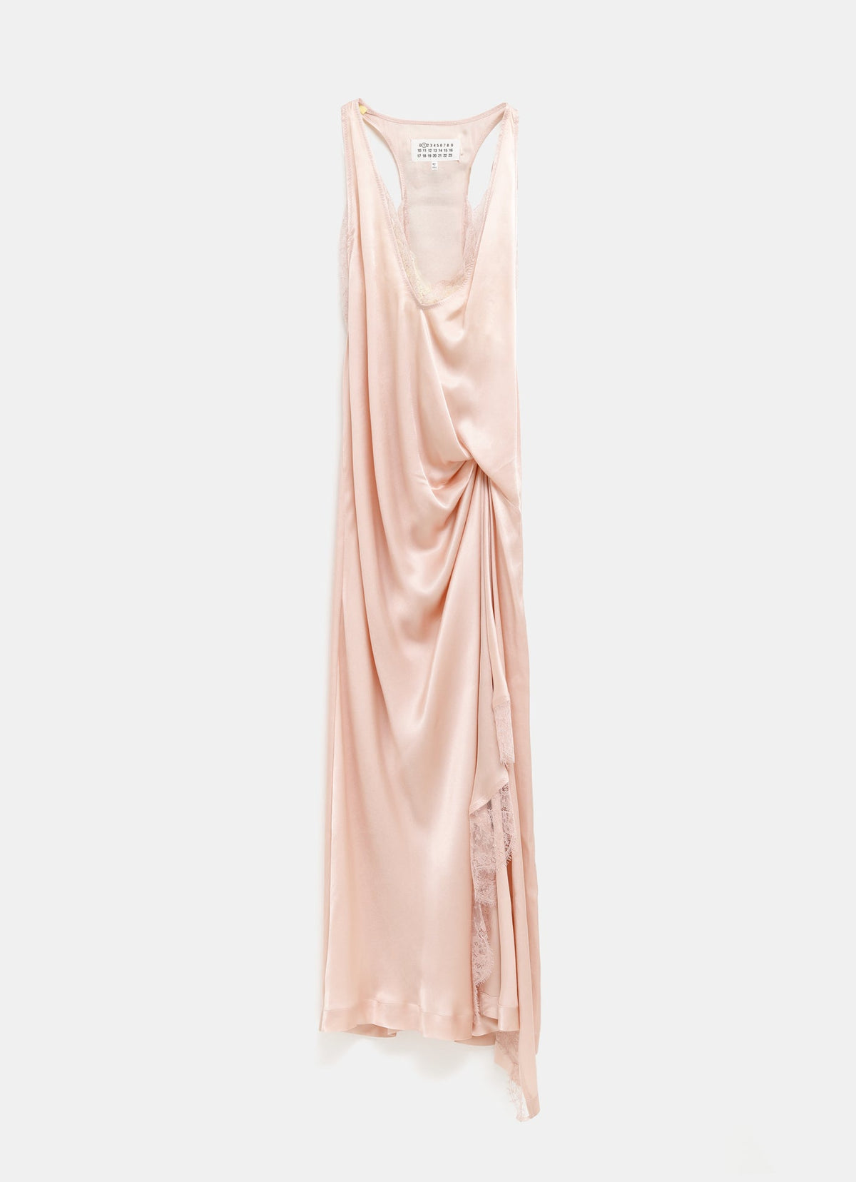 Vestido lencero con encaje