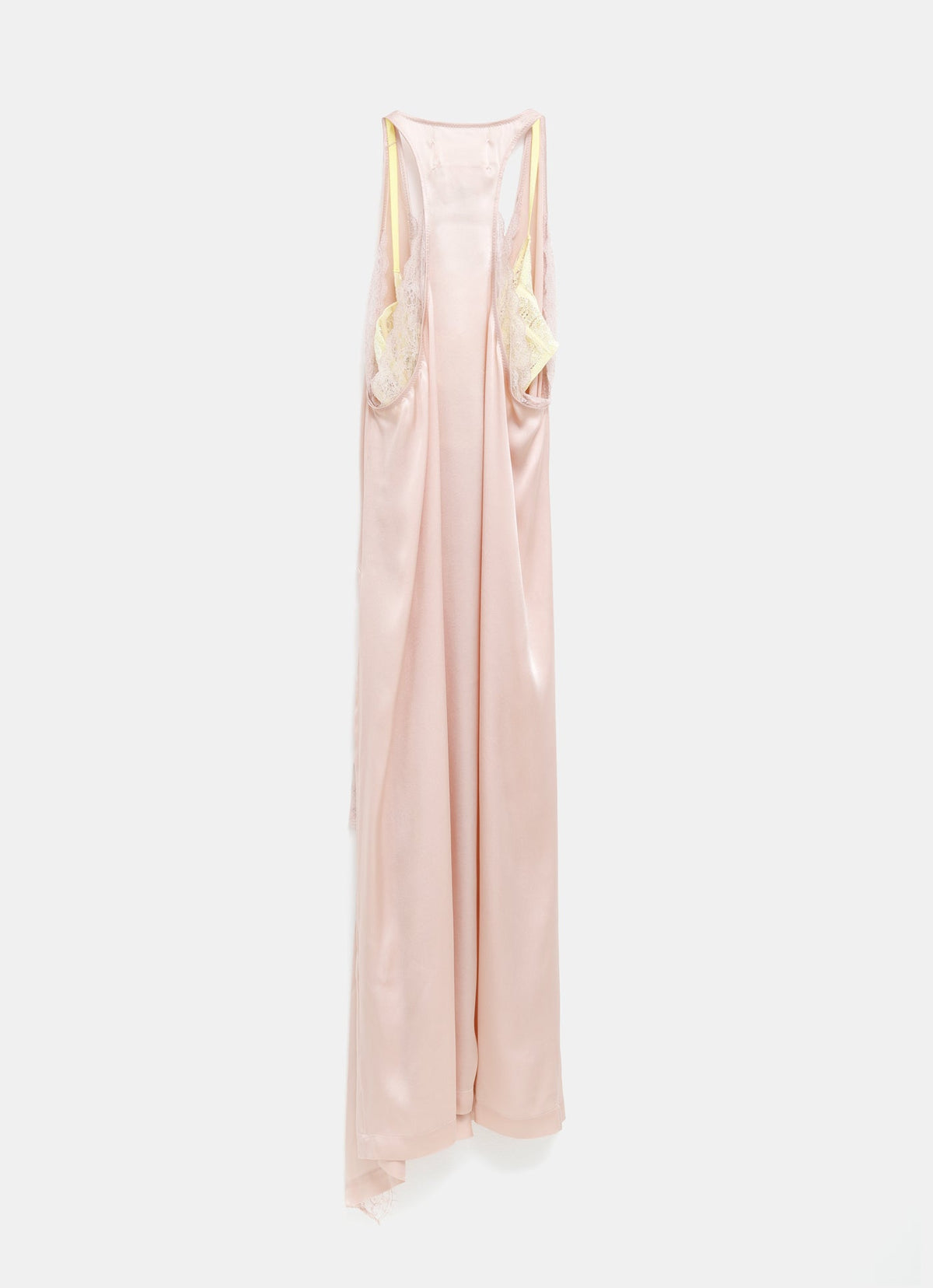 Vestido lencero con encaje
