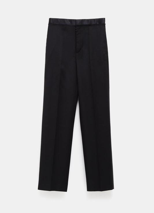 Pantalón de lana grain de poudre para hombre