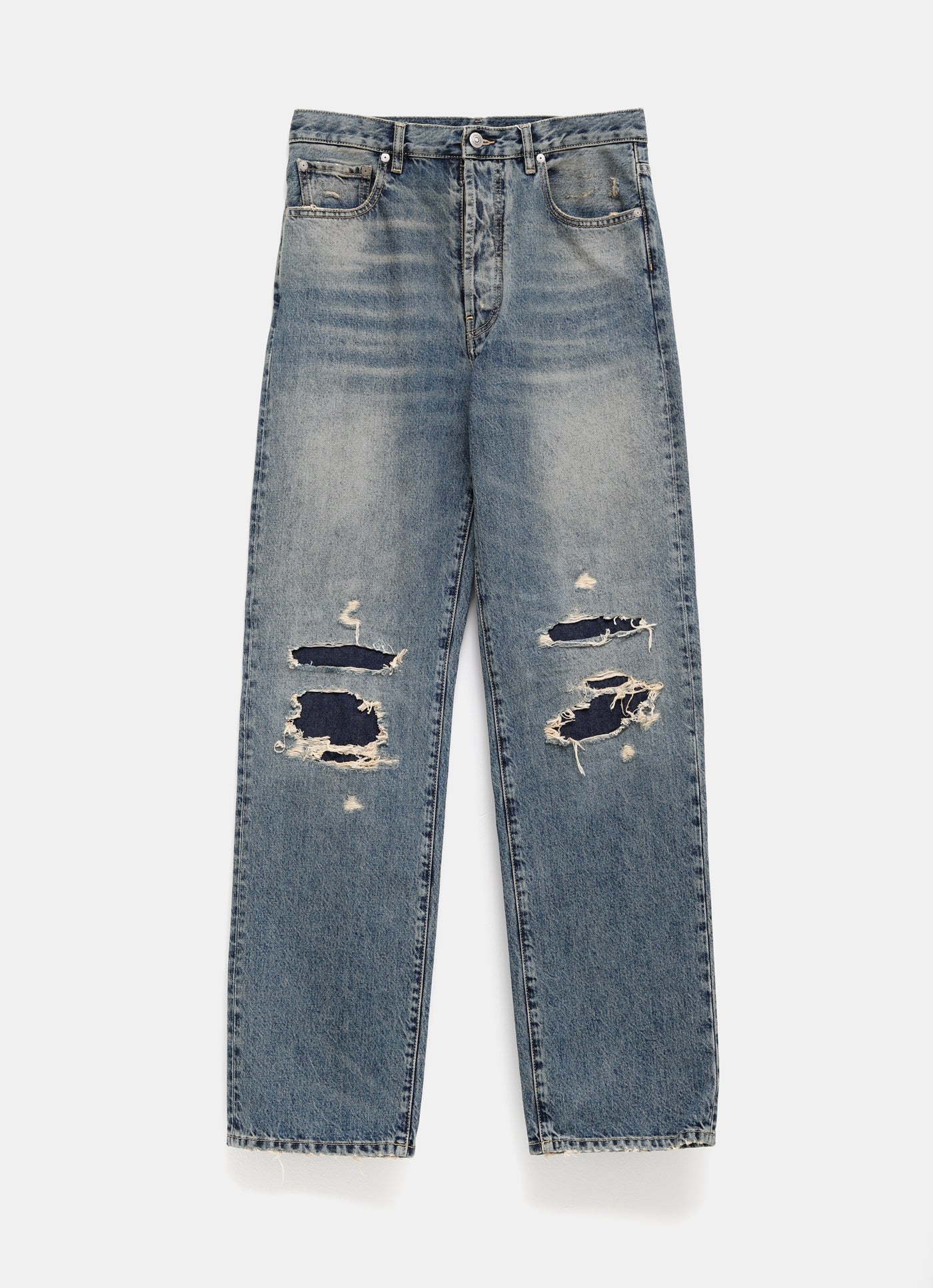 Pantalón vaquero con rotos para hombre