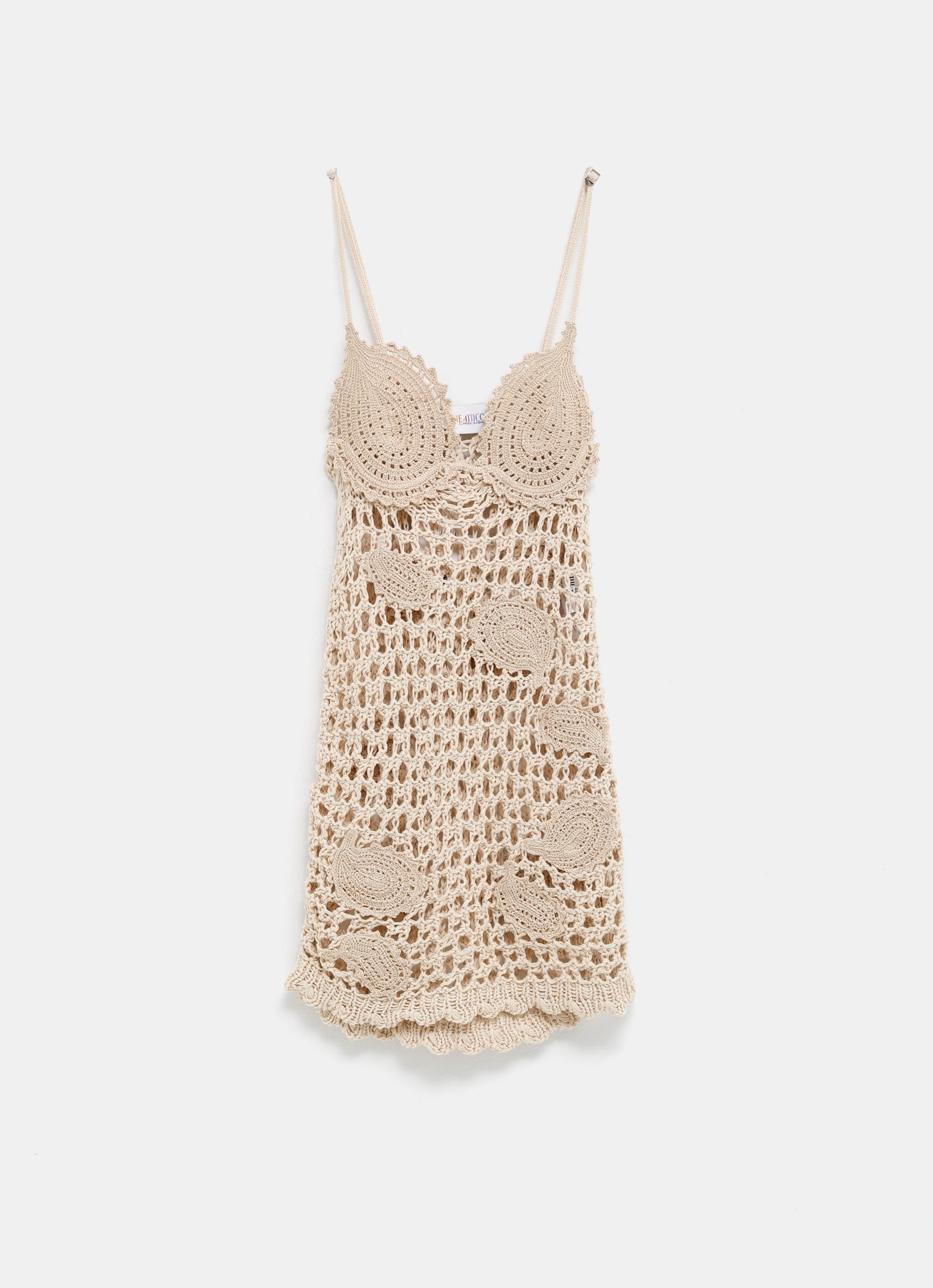 Vestido mini de crochet