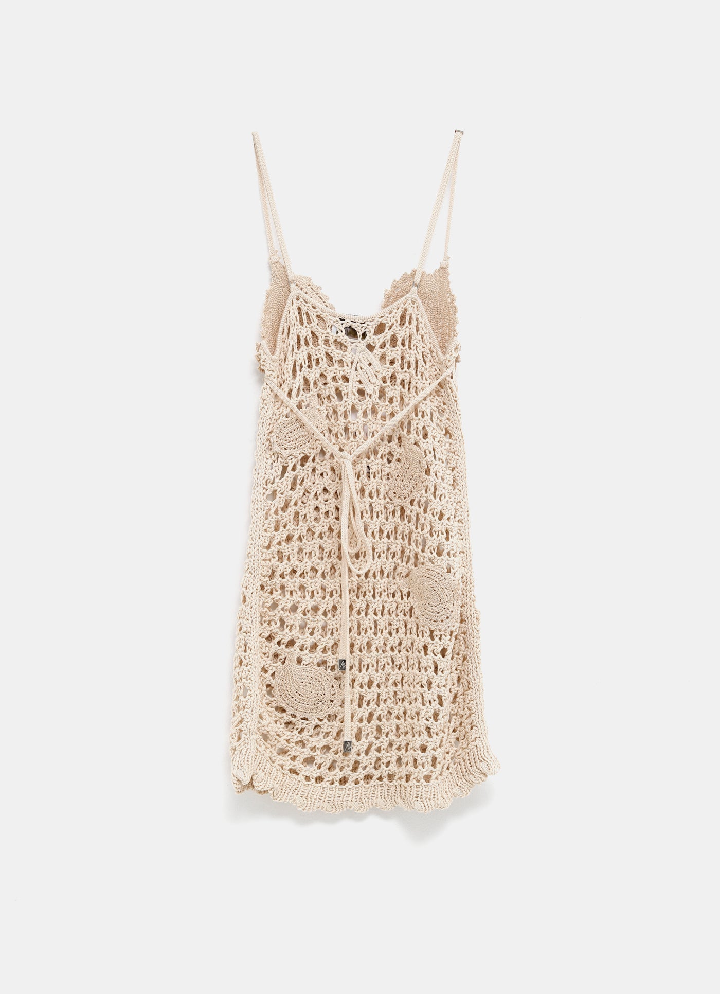 Vestido mini de crochet