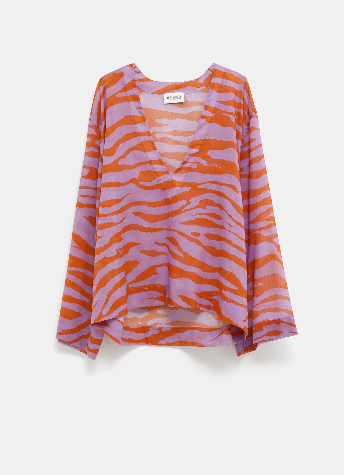 Blusa con estampado de cebra