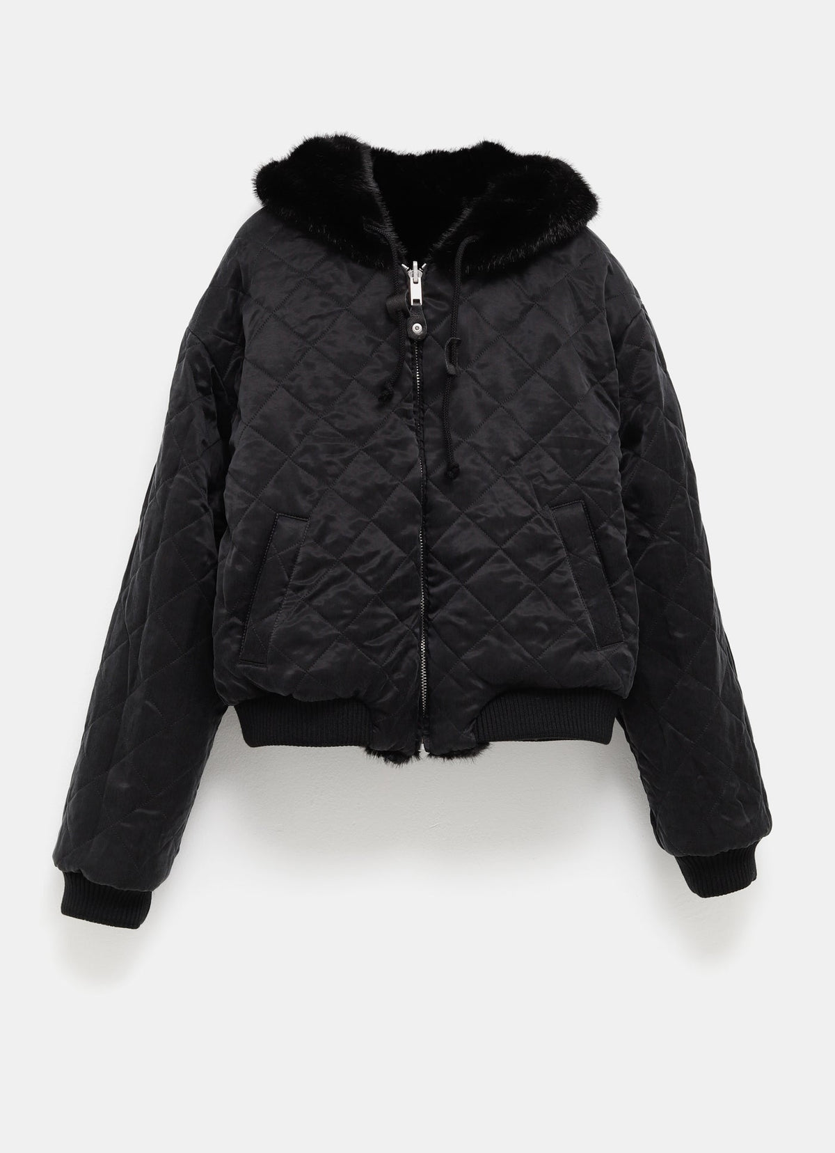 Chaqueta reversible de piel sintética