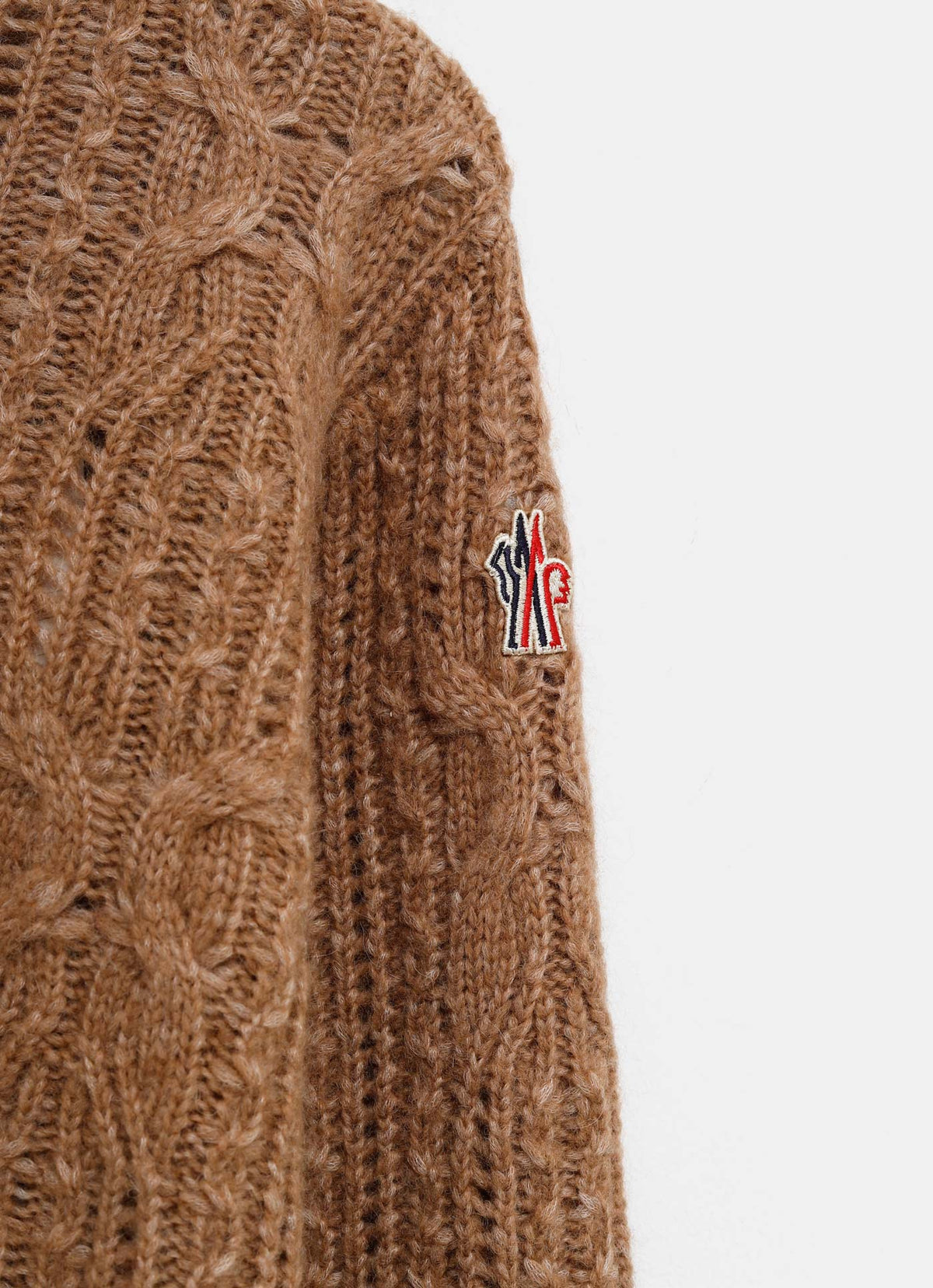 Jersey calado de mezcla de alpaca para mujer