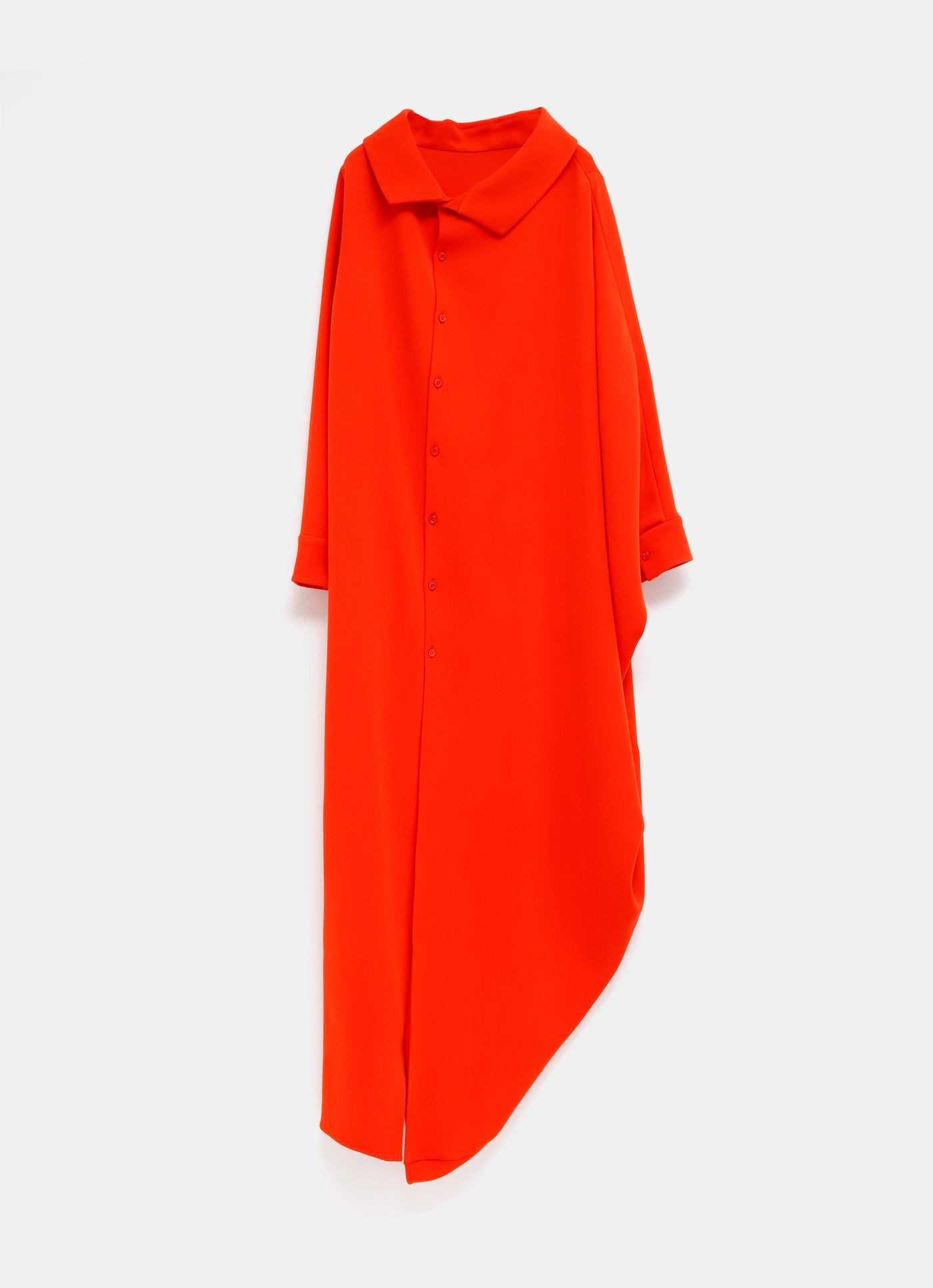 Vestido camisero del revés