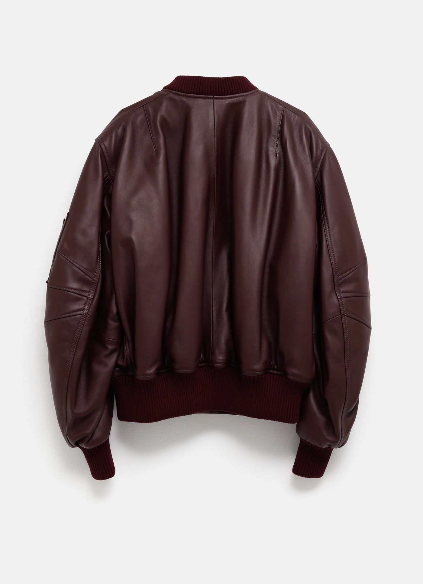Chaqueta bomber de piel