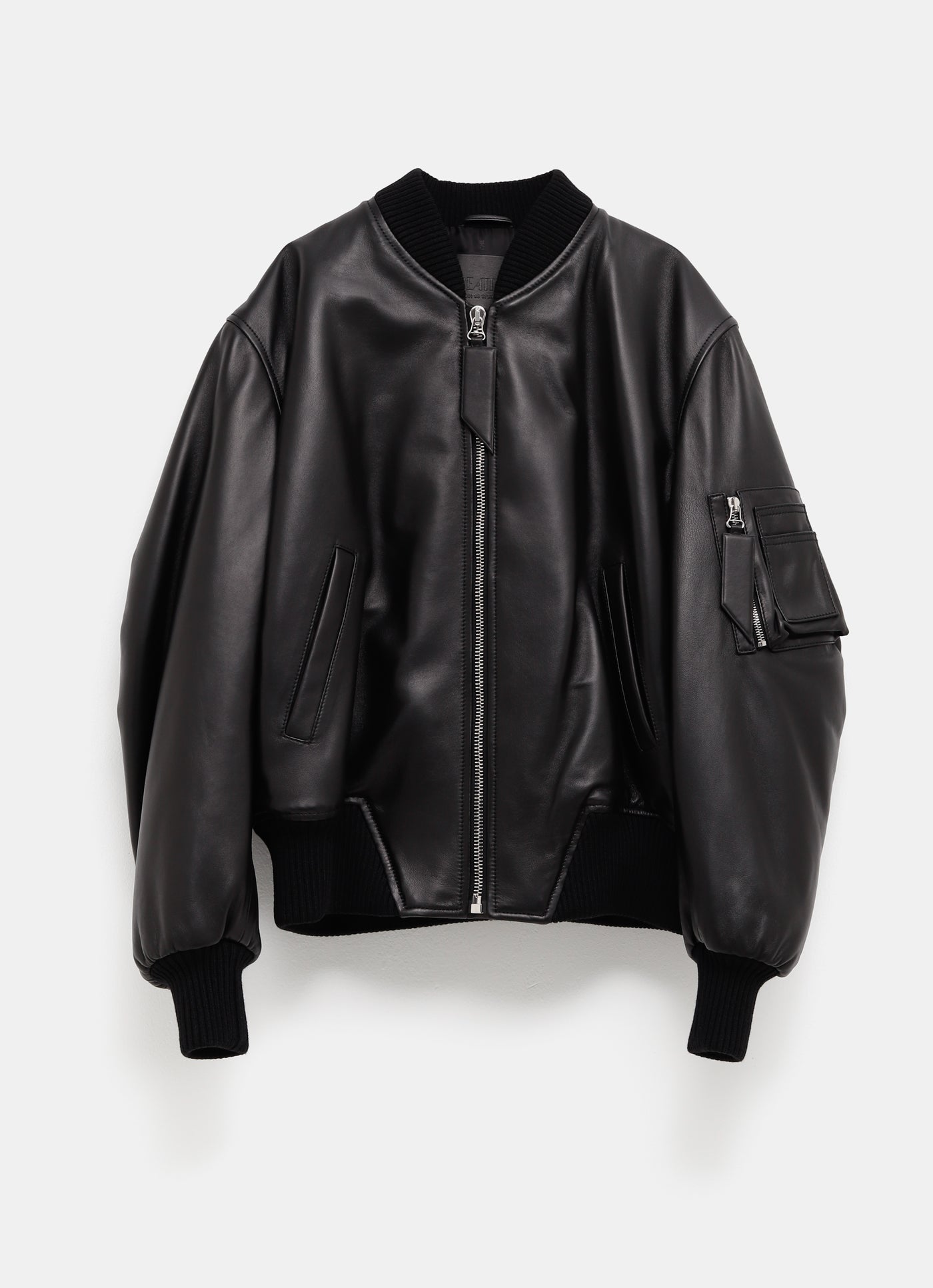 Chaqueta bomber de piel