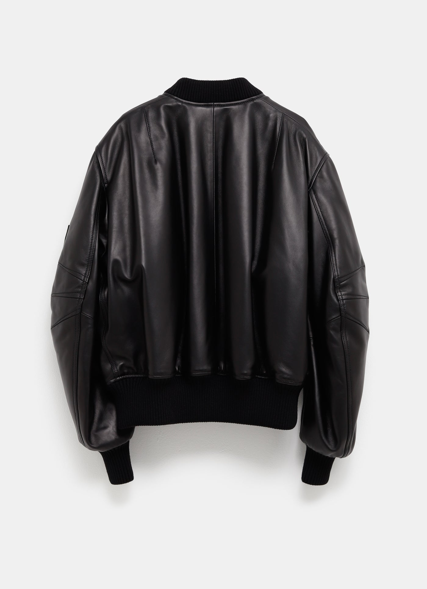 Chaqueta bomber de piel