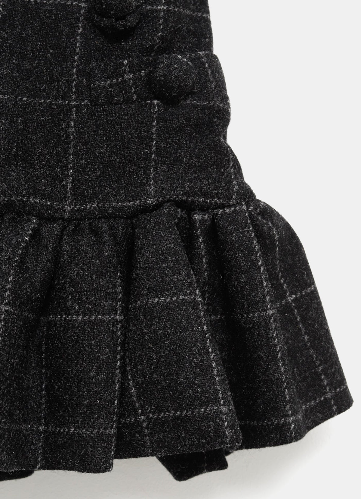 Falda mini Melton Peplum