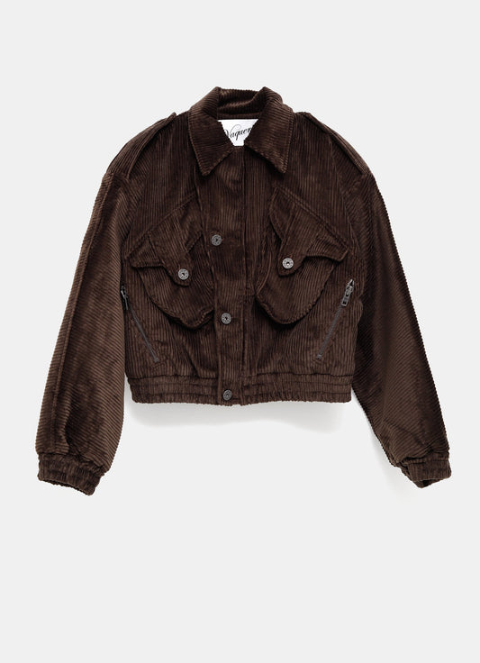 Chaqueta de pana acolchada