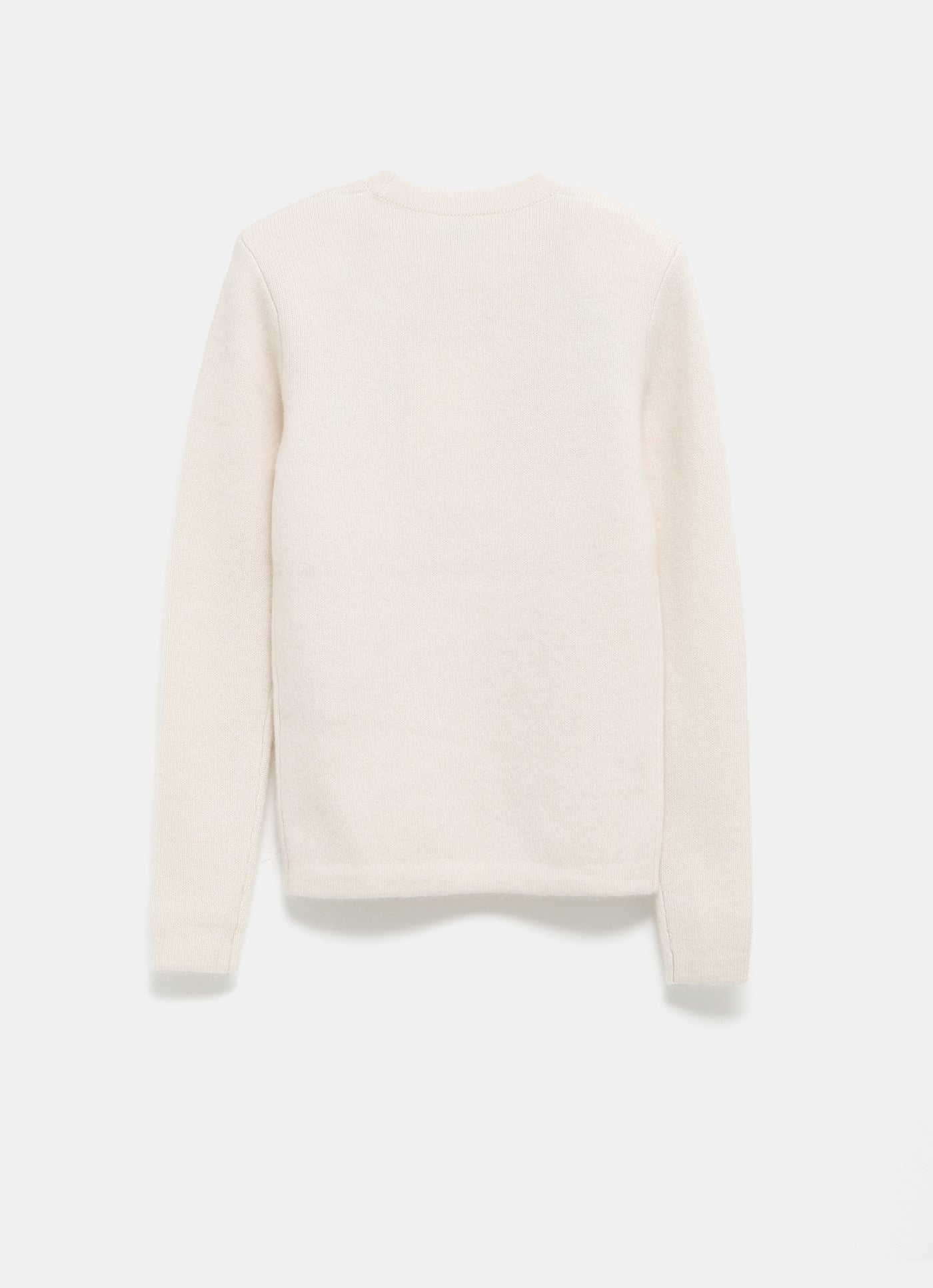 Jersey de cuello redondo con hombreras