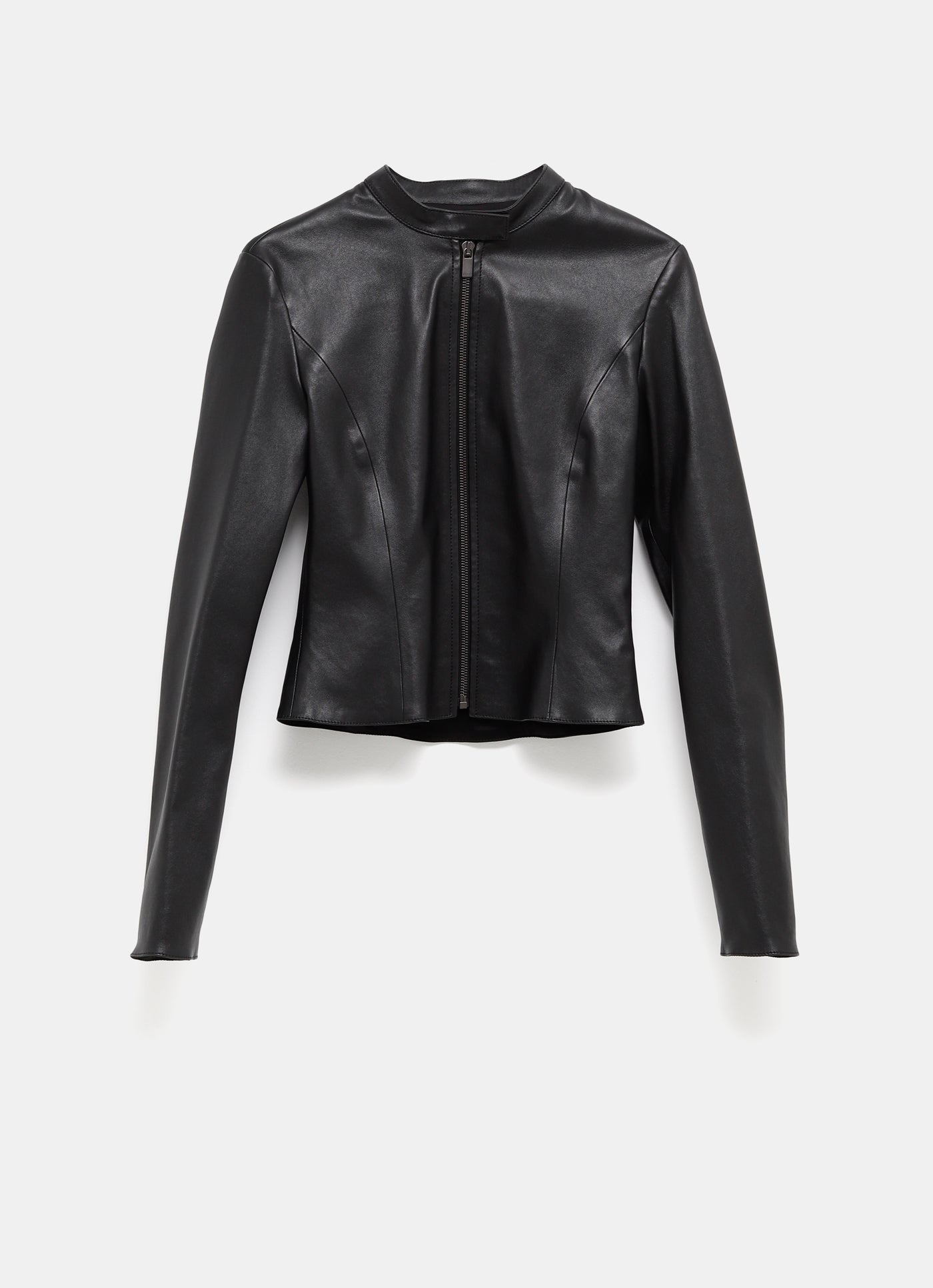 Chaqueta de piel elástica ligera para mujer