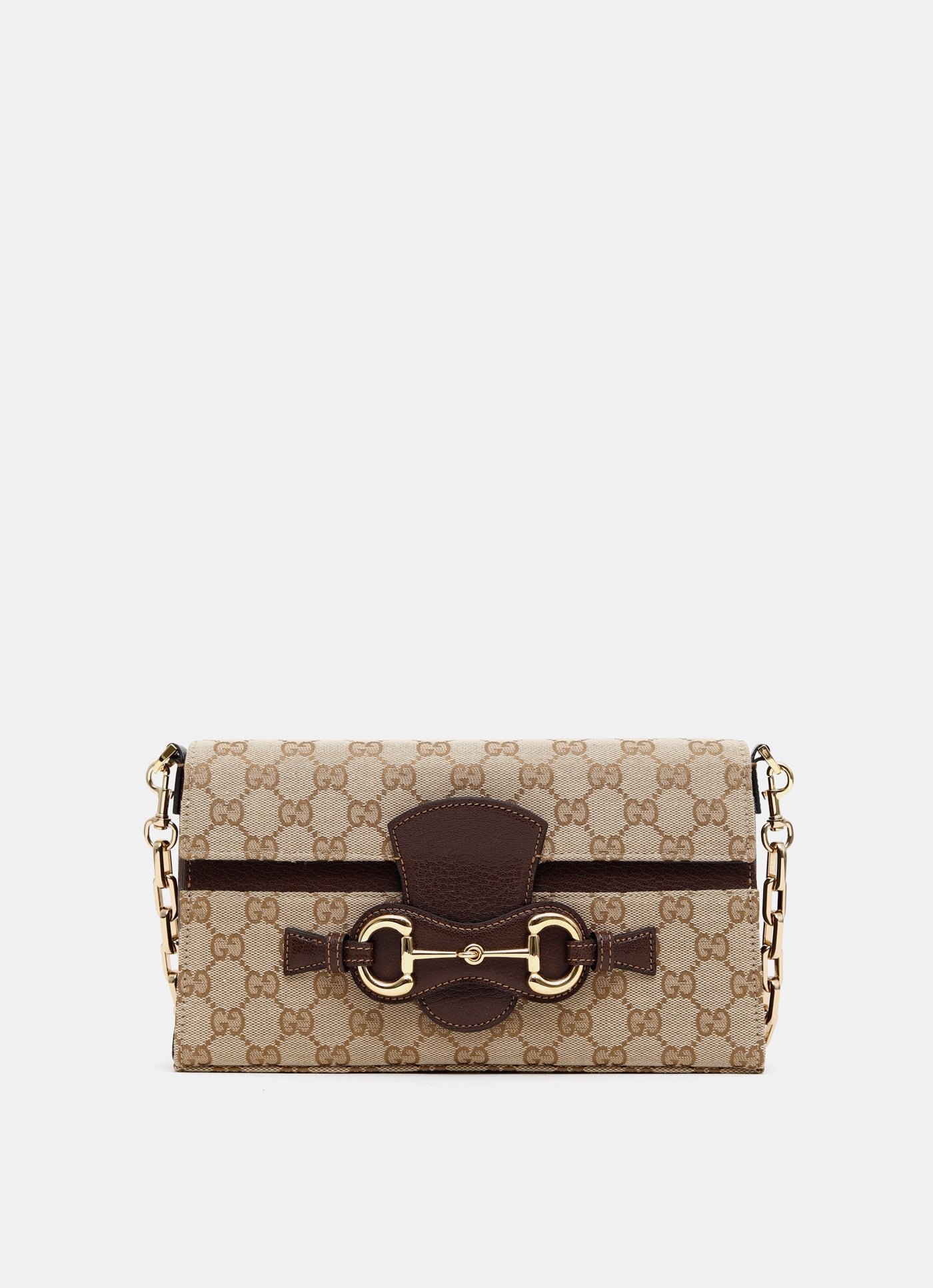Bolso de hombro Horsebit Ristretto mediano