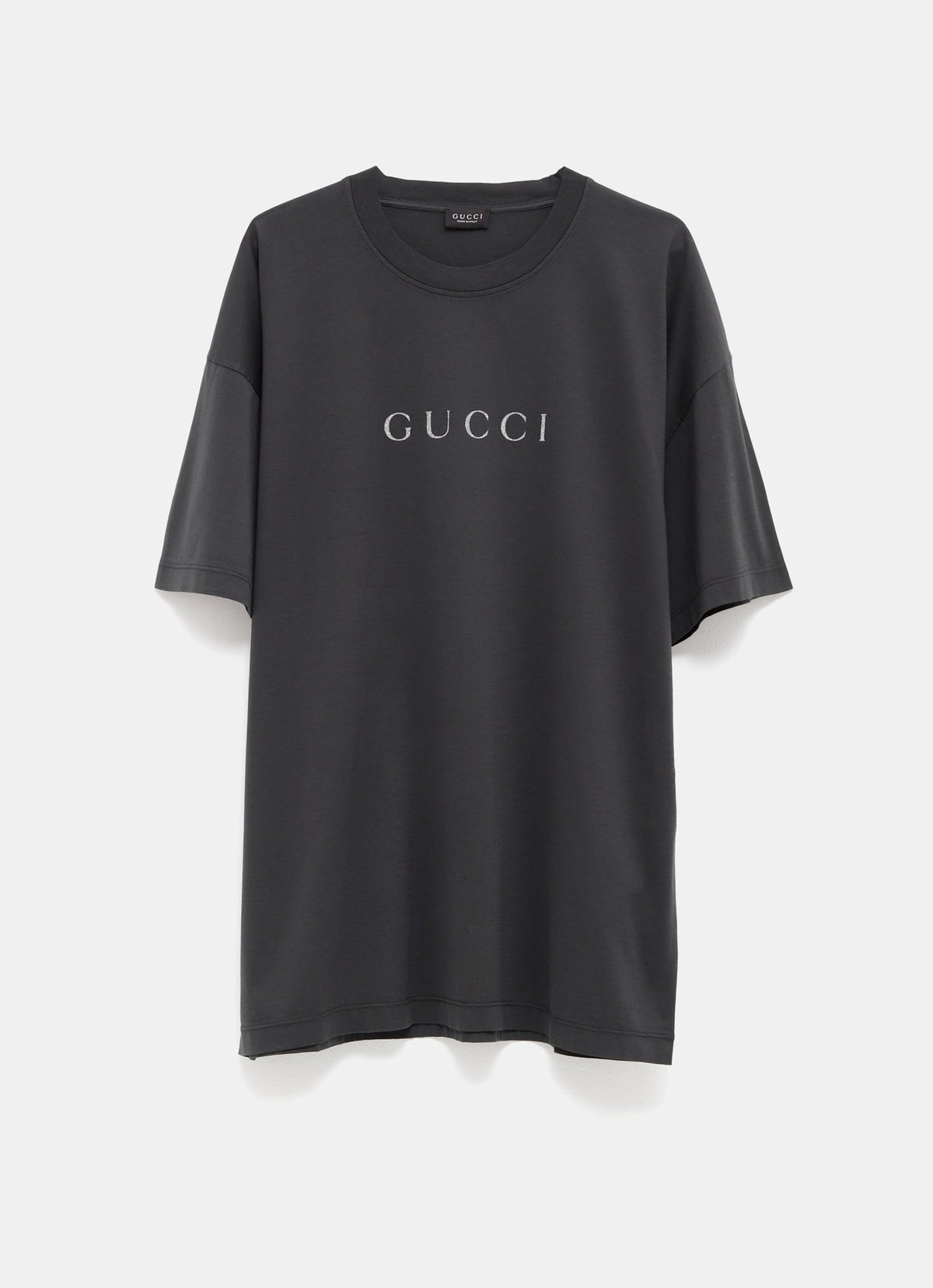 Camiseta con logo glitter para hombre