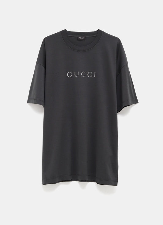 Camiseta con logo glitter para hombre