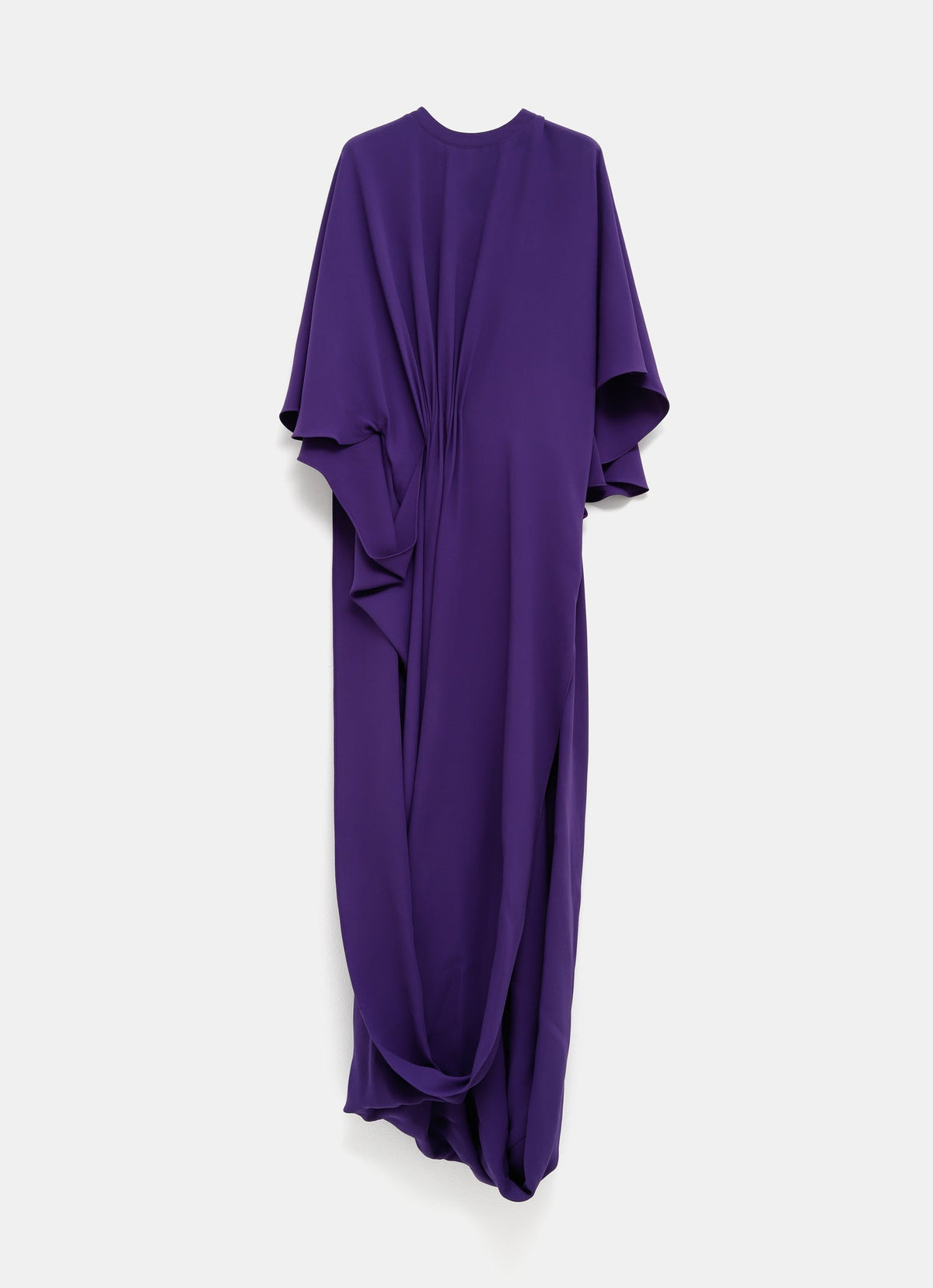 Vestido drapeado de manga corta