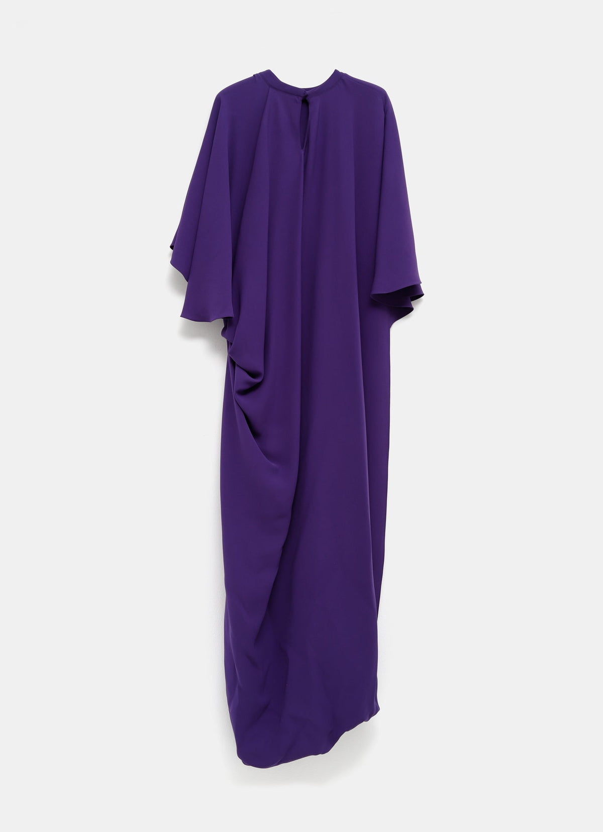 Vestido drapeado de manga corta