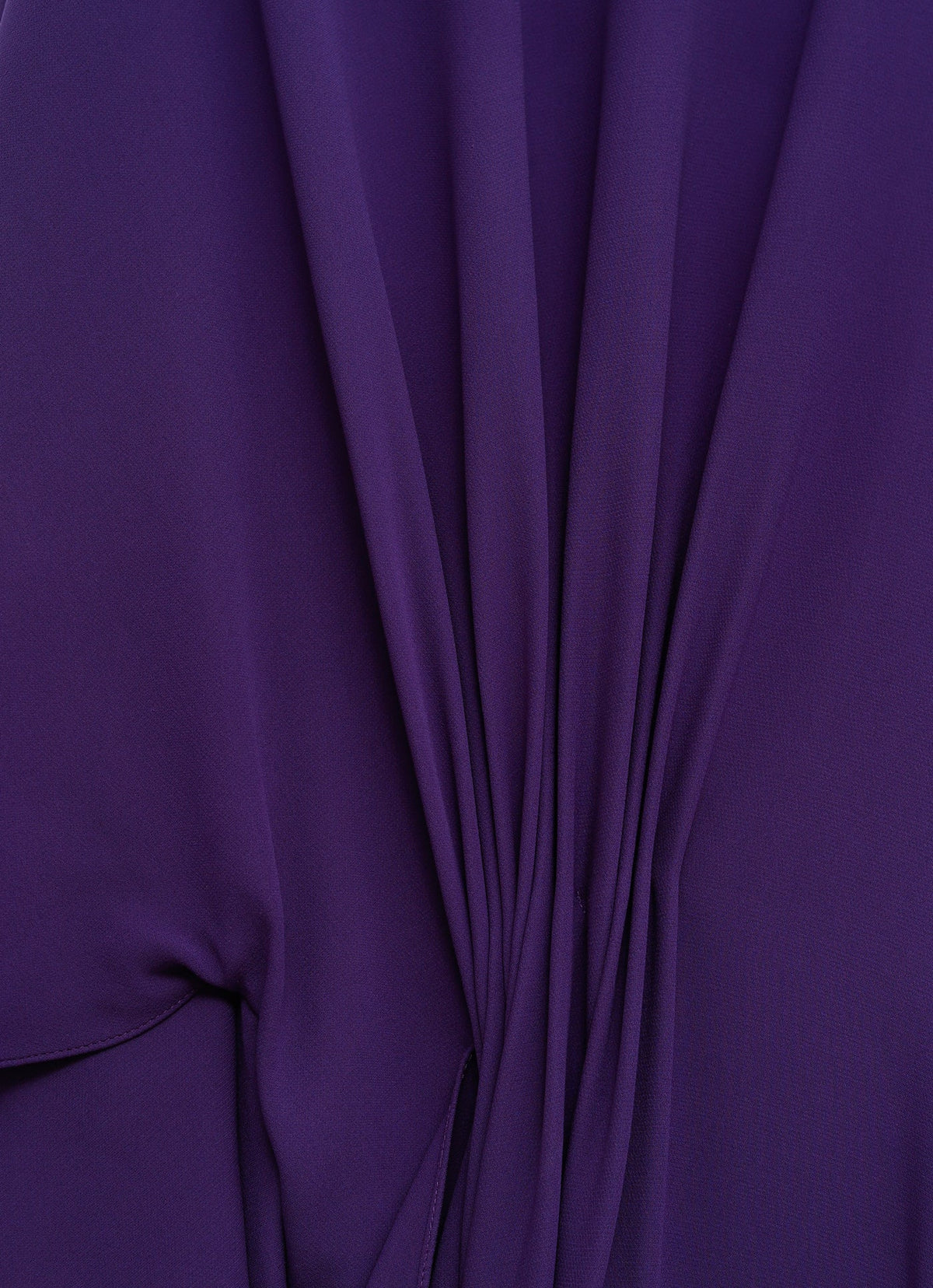 Vestido drapeado de manga corta