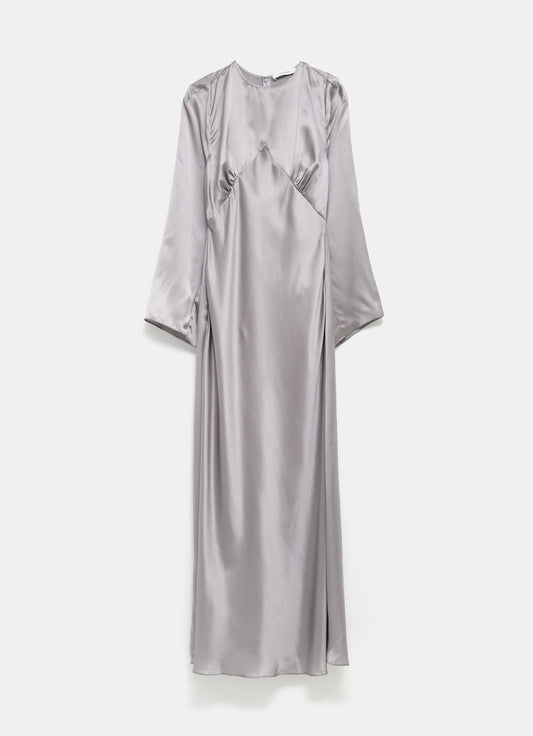 Vestido midi de manga larga