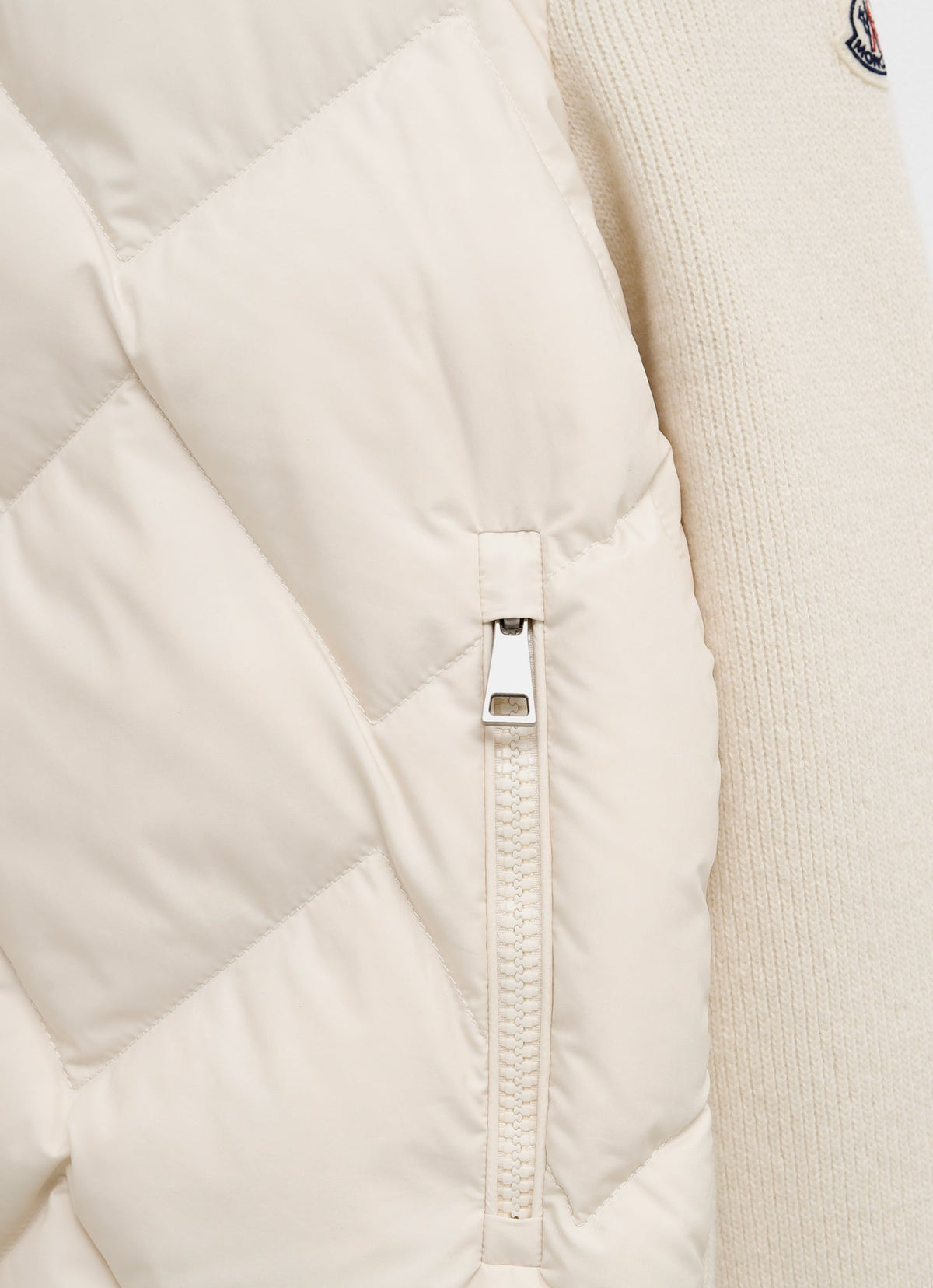 Cárdigan de lana y cachemira acolchado
