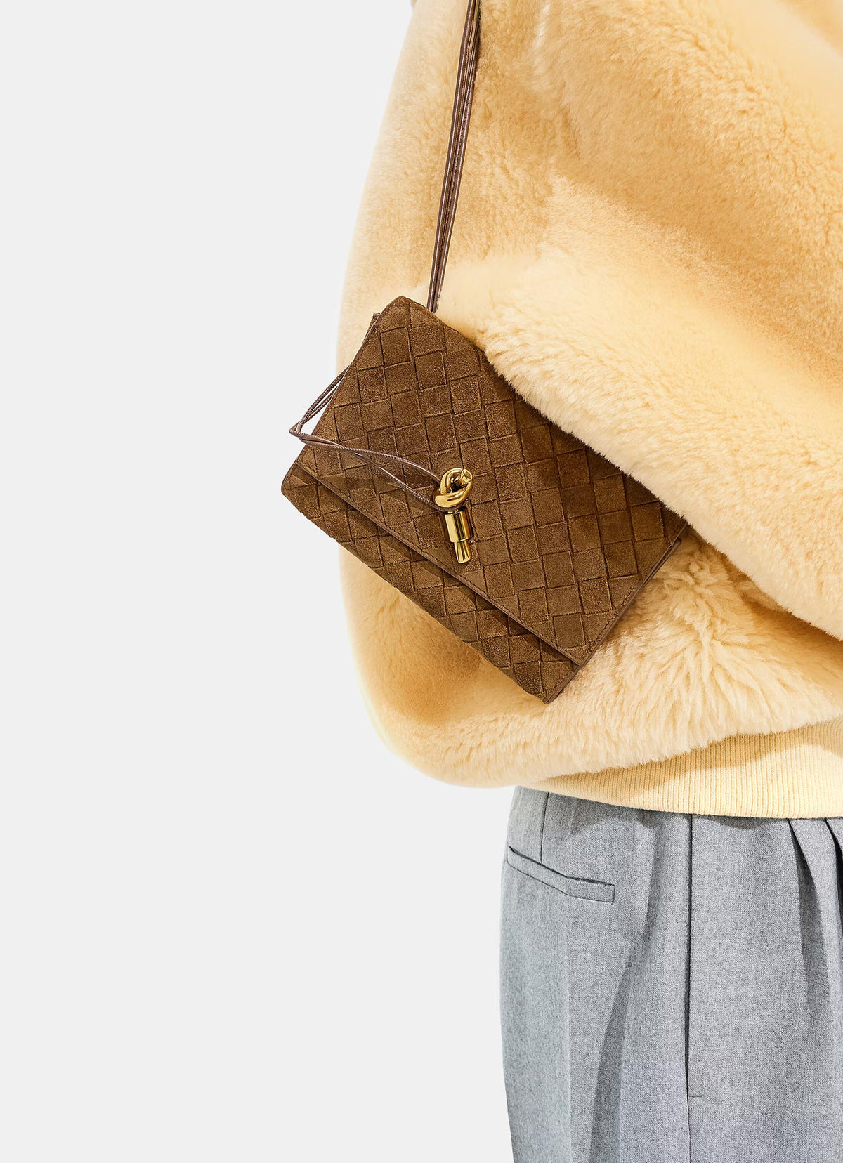 Cartera con correa Intrecciato