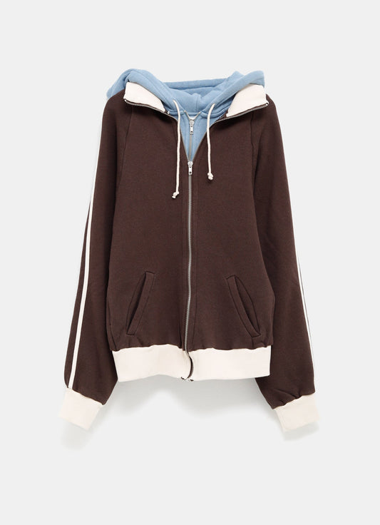 Sudadera doble con cremallera