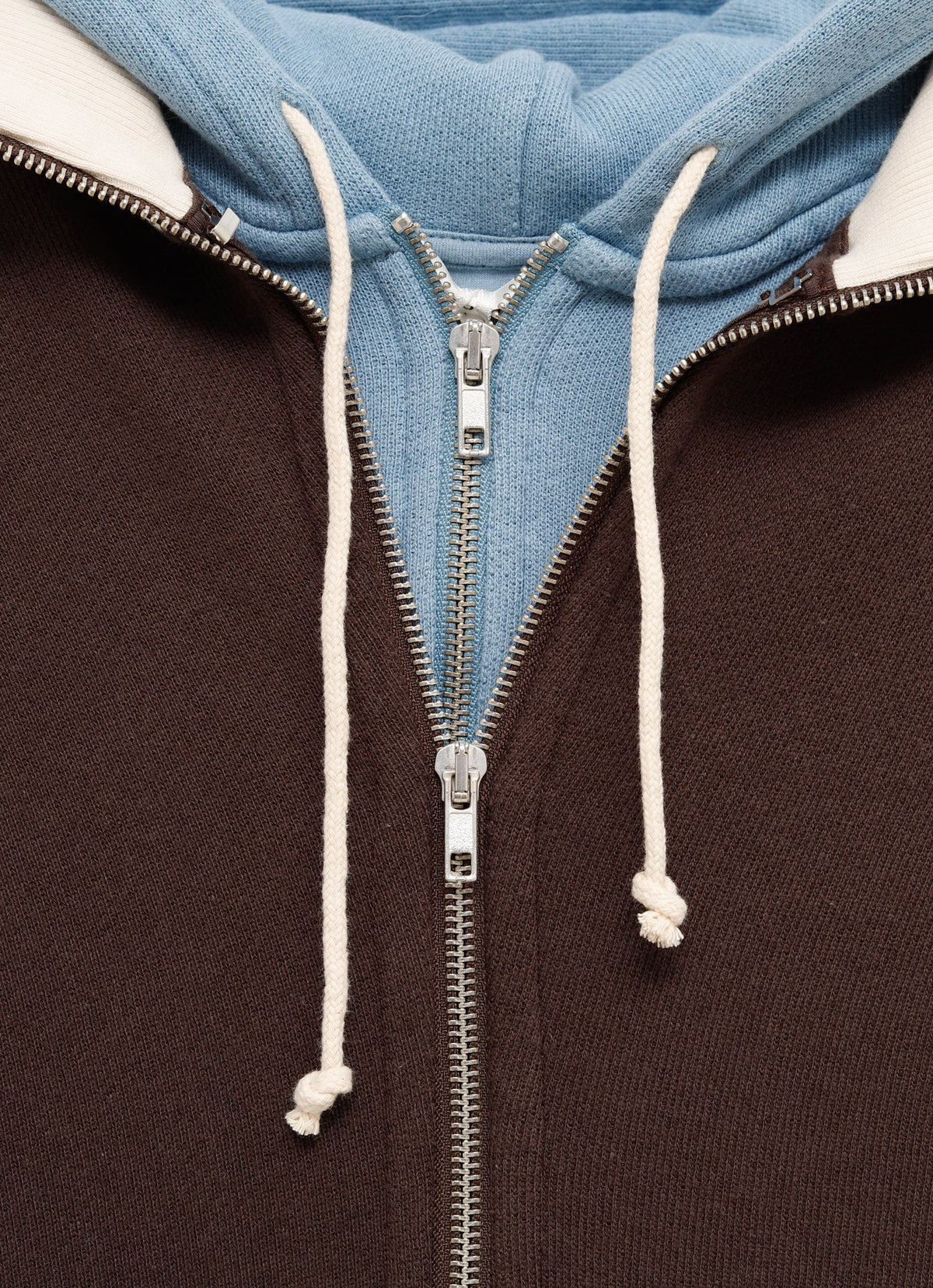 Sudadera doble con cremallera