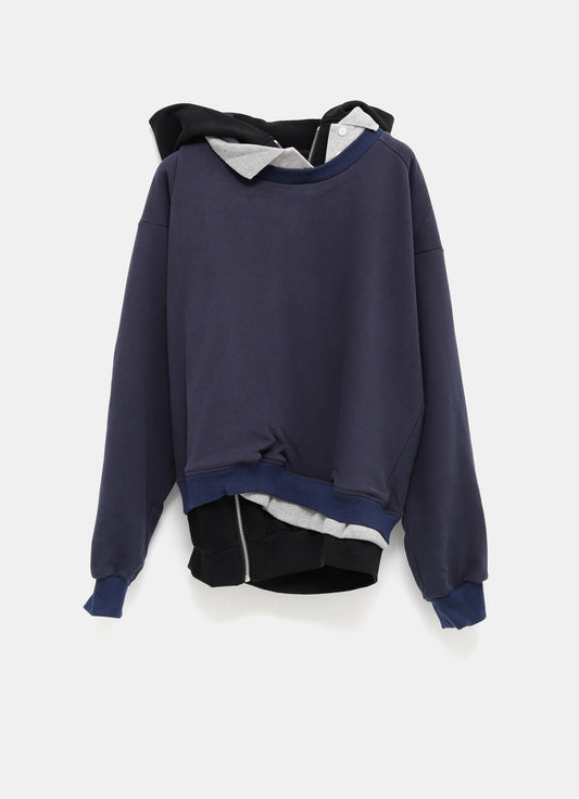 Sudadera triple con capucha