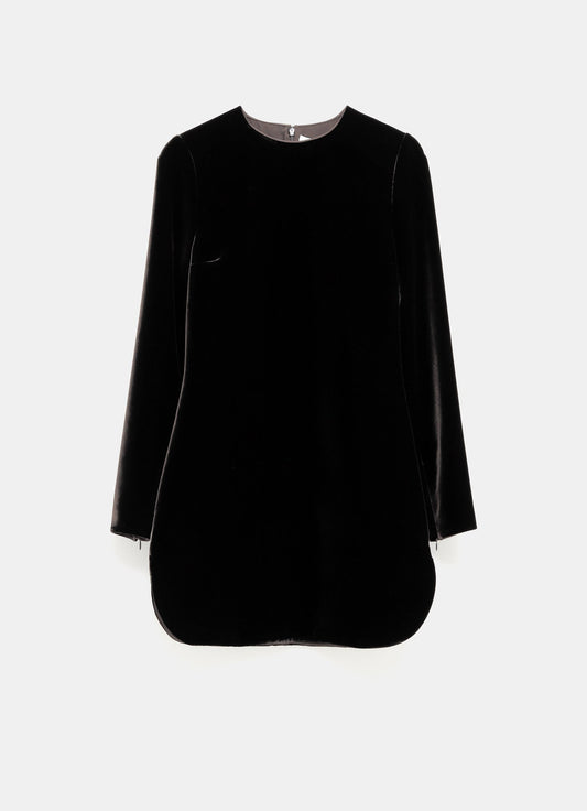 Vestido mini de terciopelo
