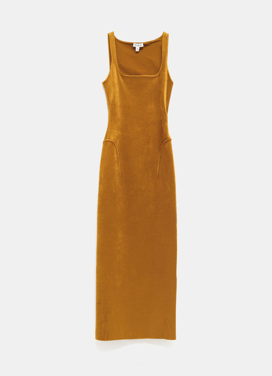 Vestido ajustado de terciopelo