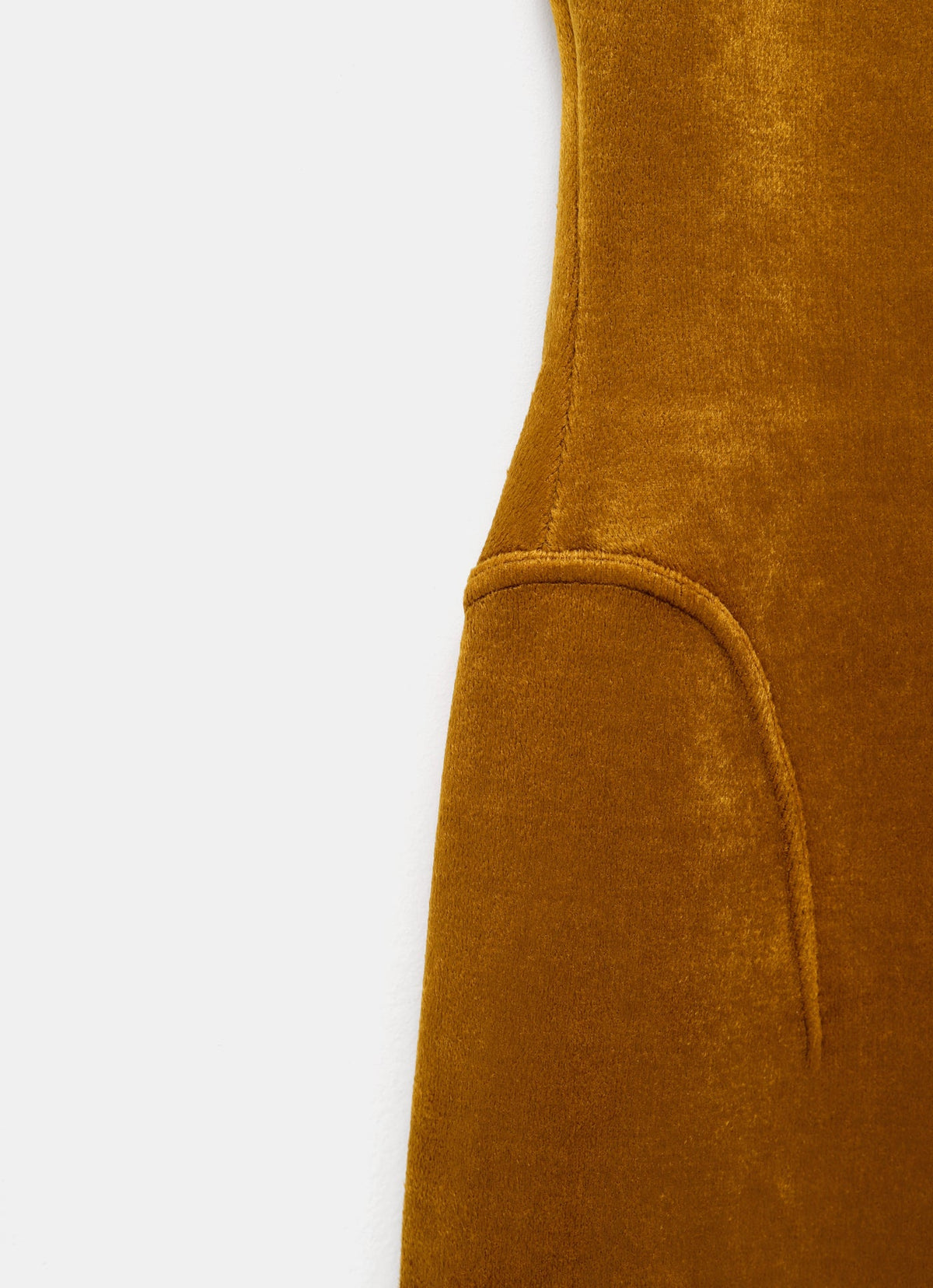 Vestido ajustado de terciopelo