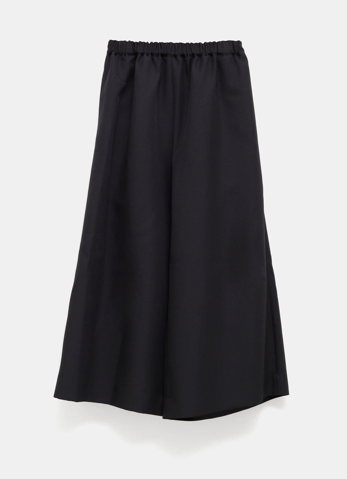 Pantalón ancho de georgette de lana
