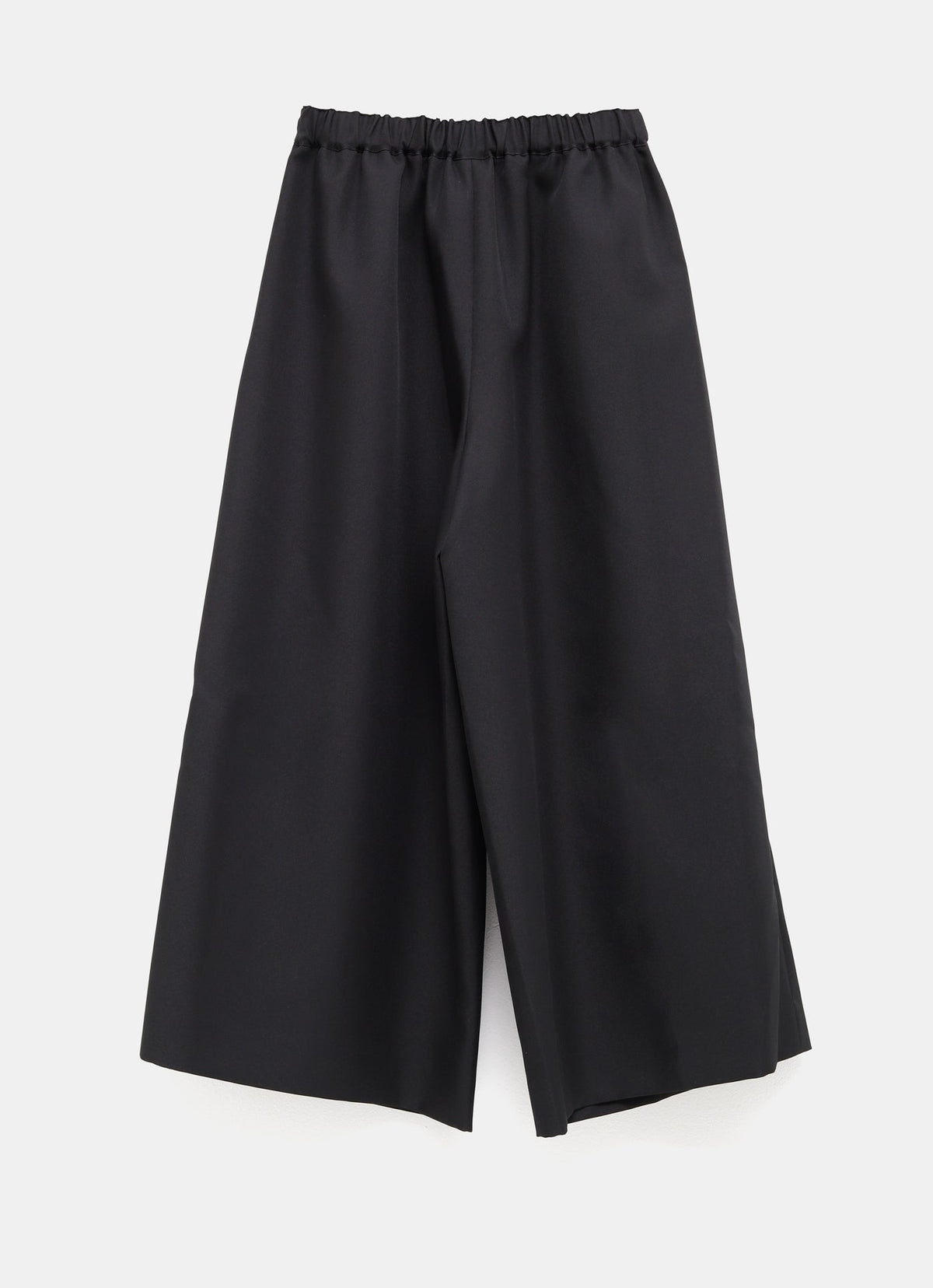 Pantalón ancho de georgette de lana