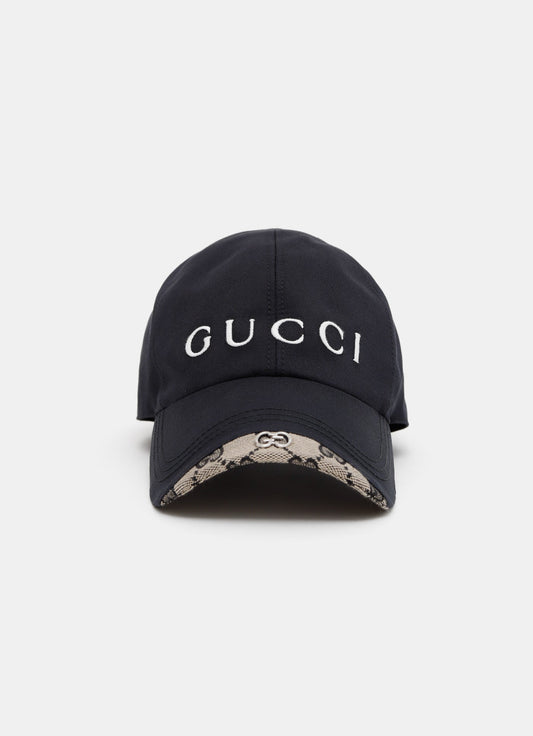 Gorra con logo bordado y detalle GG