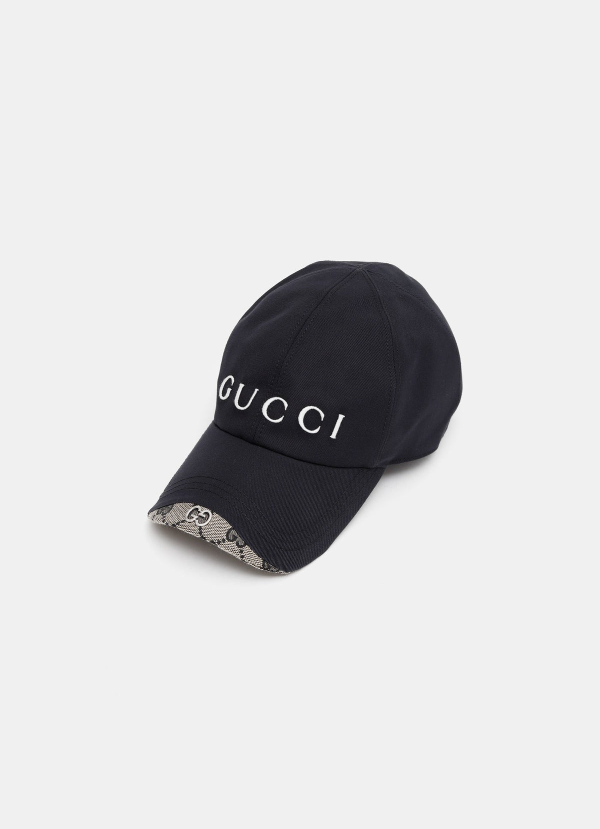Gorra con logo bordado y detalle GG