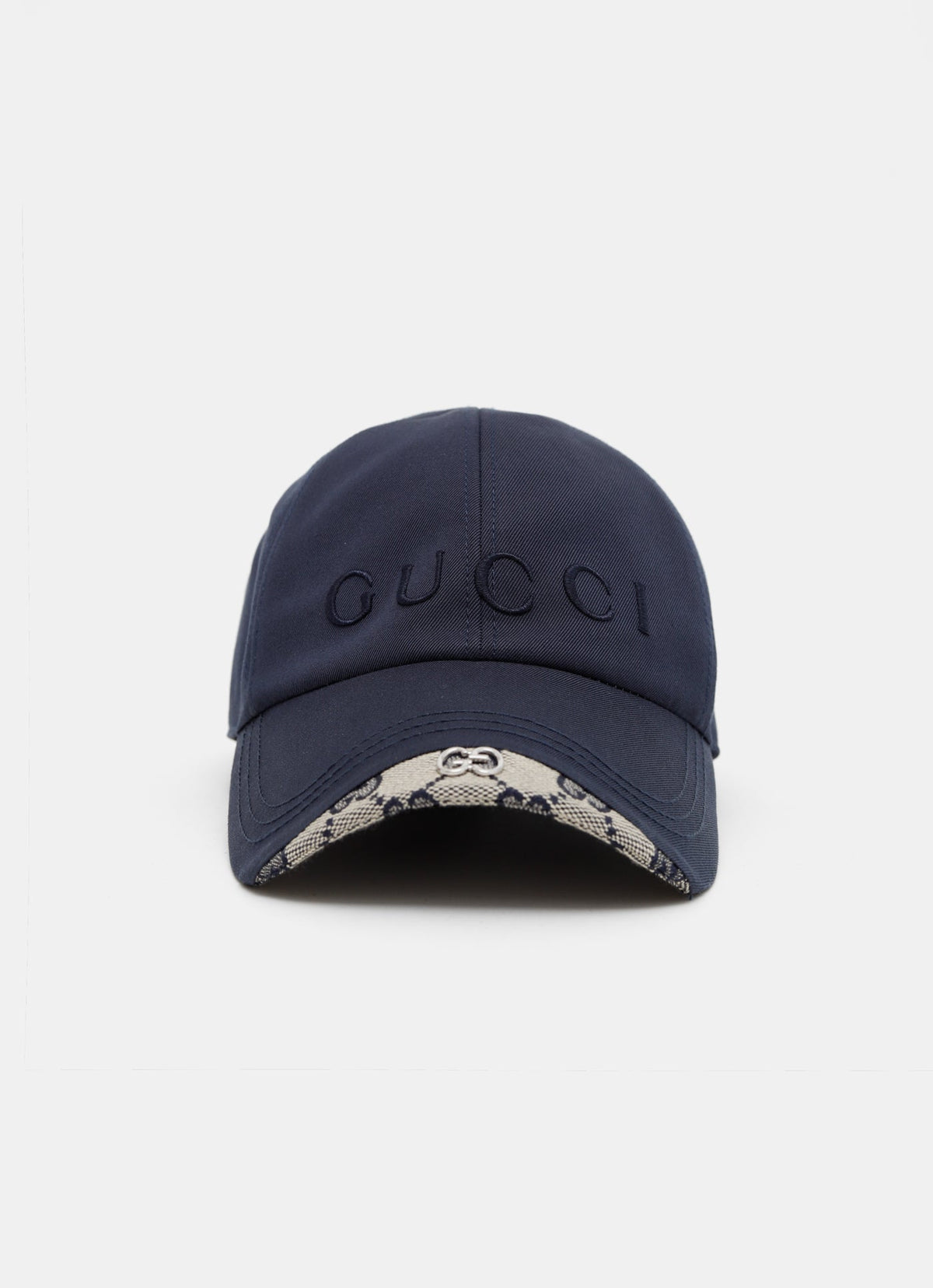 Gorra con logo bordado y detalle GG