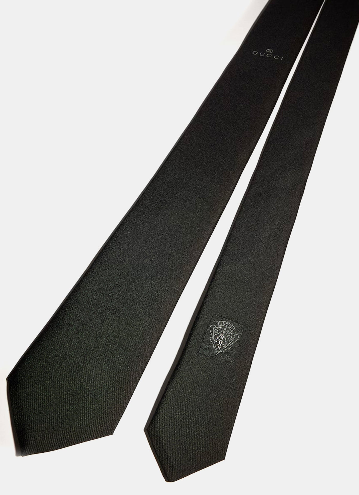 Corbata de seda con Interlocking G