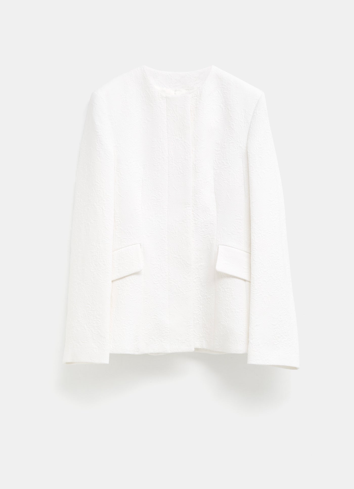 Chaqueta Jacquard sin solapas