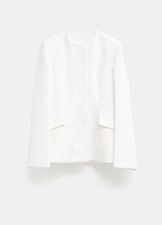 Chaqueta Jacquard sin solapas