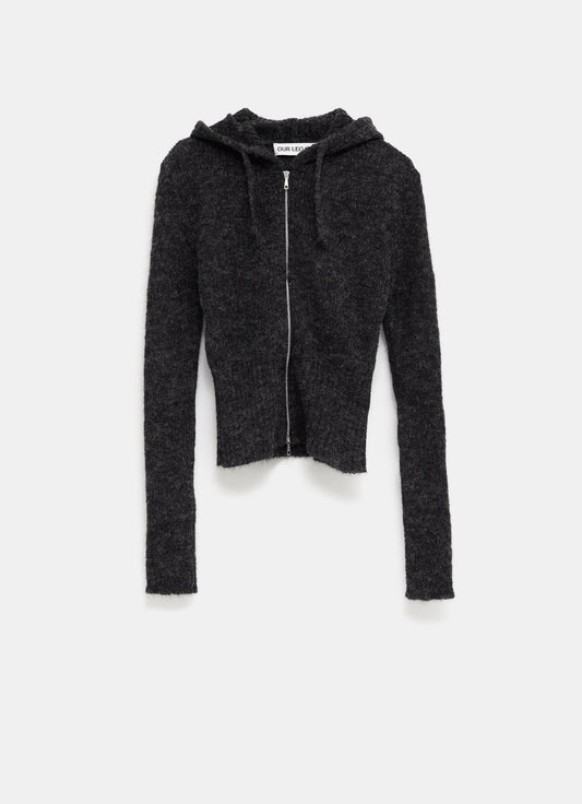 Sudadera de punto con capucha para mujer
